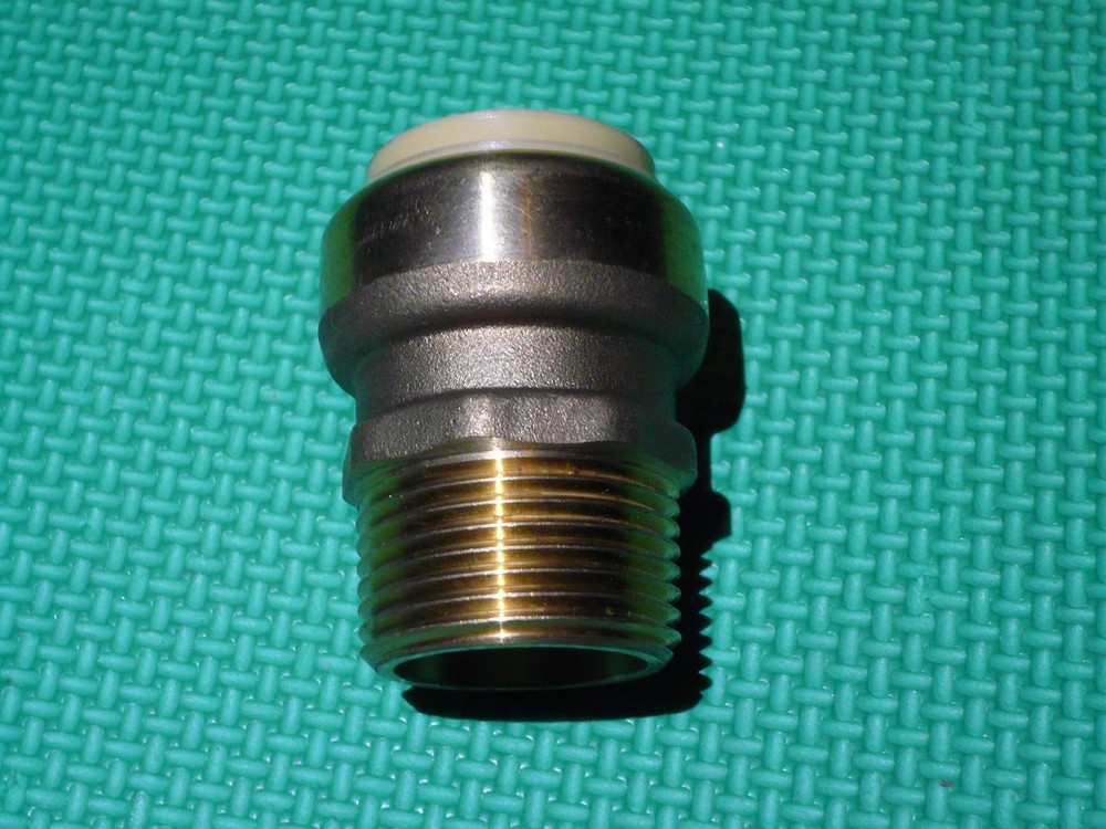 6 piece 1" X 1" NPT MALE THREADED ADAPTER SHARKBITE STYLE PUSH FIT