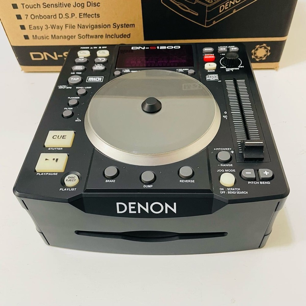 Denon DJ DN-S1200 single Portable CD/MP3 USB Player MIDI Controller