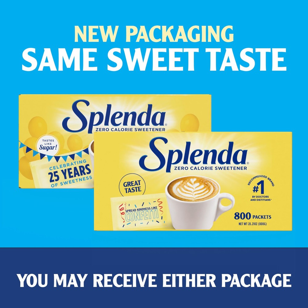 Zero Calorie Sweetener Value Pack 800 Count Sugar Substitutes Baking Cooking