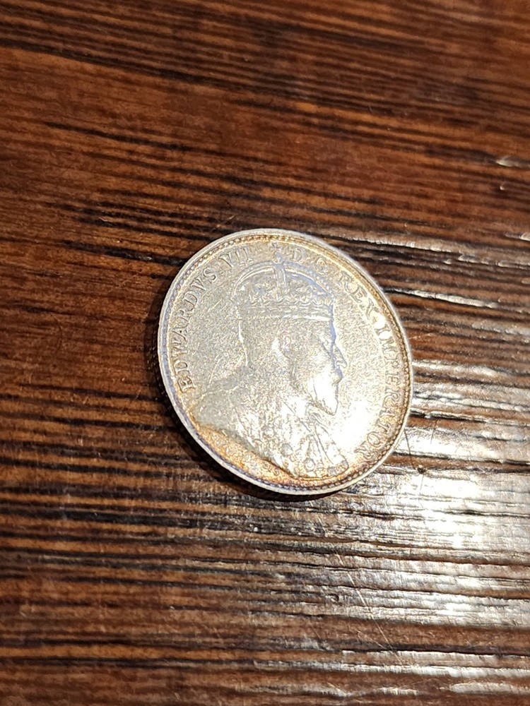 1905 Canada 5 Cents Silver Coin