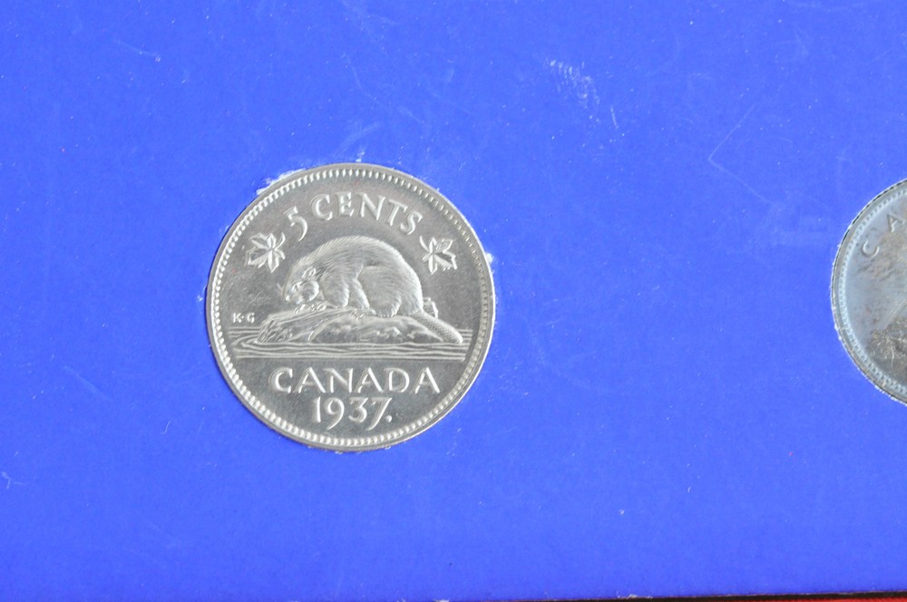 1937 Canada Specimen Coin Set -Great Condition box!