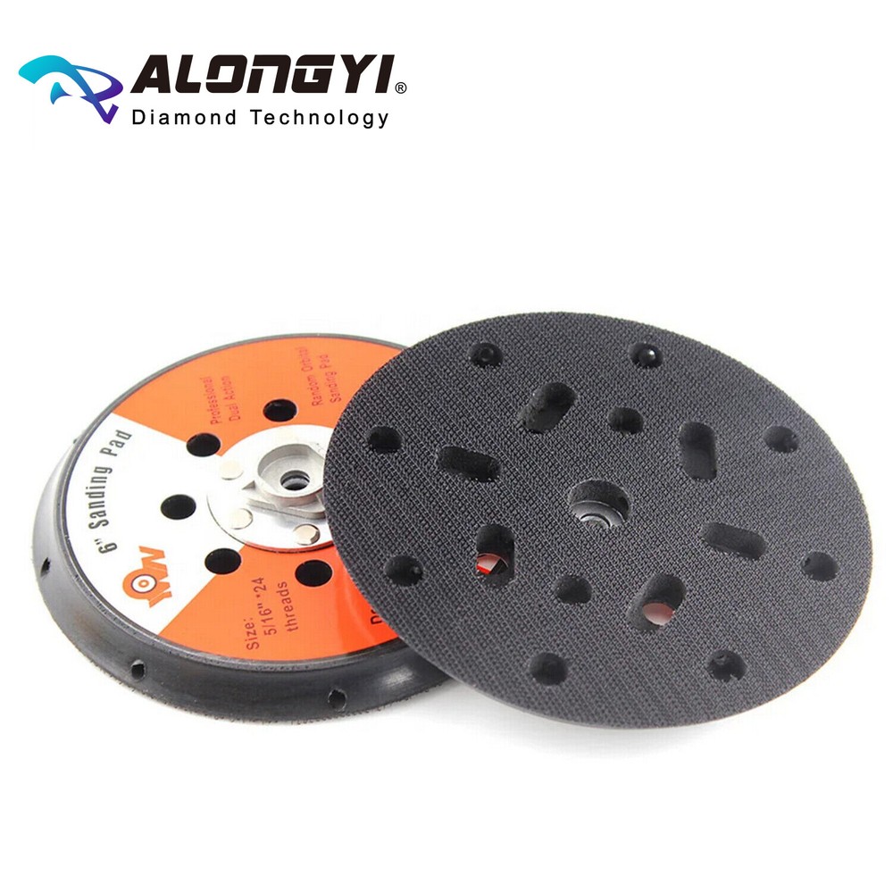 1PC 6" Random Orbit Sanding Pad Backer Plate 5/6"*24 Thread Backing Pad