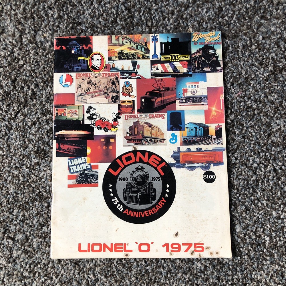 Lionel 'O' 1975 Catalog 75th Anniversary - Pre-Owned