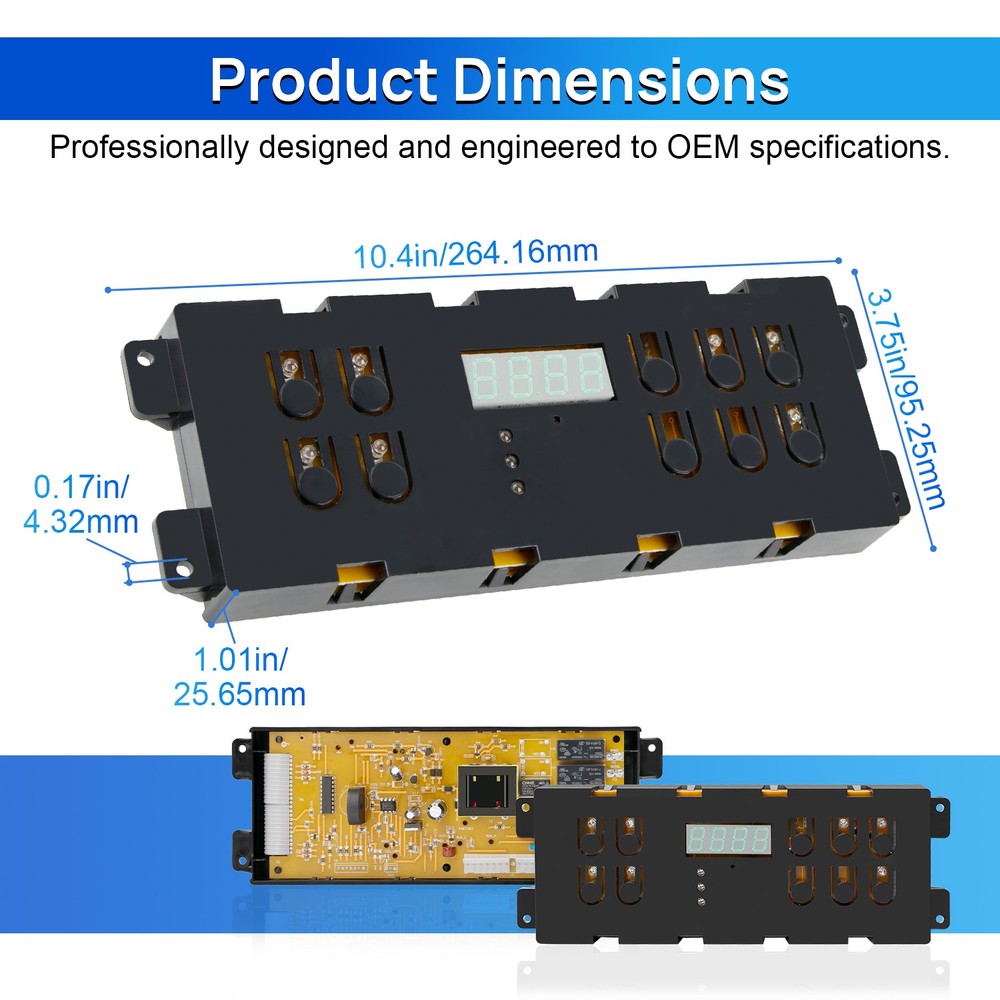 316557118 Oven Control Board Replace for Kenmore Range Clock Timer 316557108