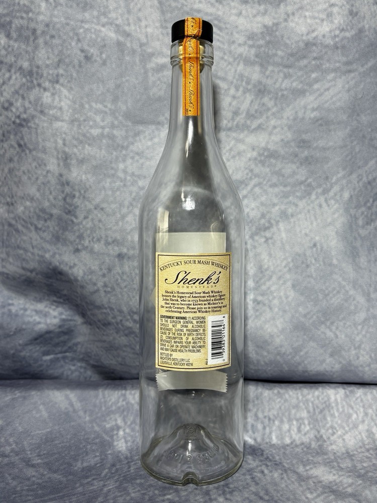 Shenk's 2023 Release Small Batch Sour Mash Whiskey Decorative Decanter Bottle