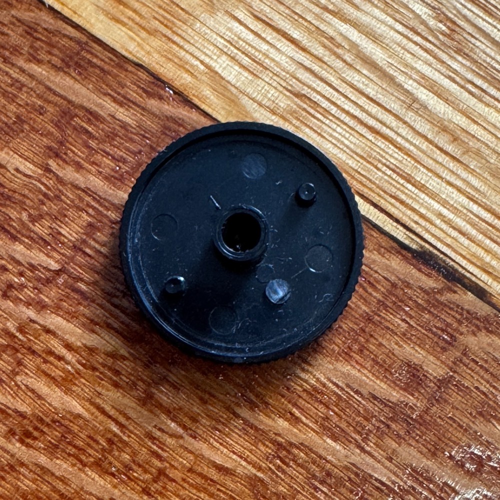 AUTHENTIC OEM Technics SL-1200 MK2 Power Switch Cap / Knob [Used] Circle Hole