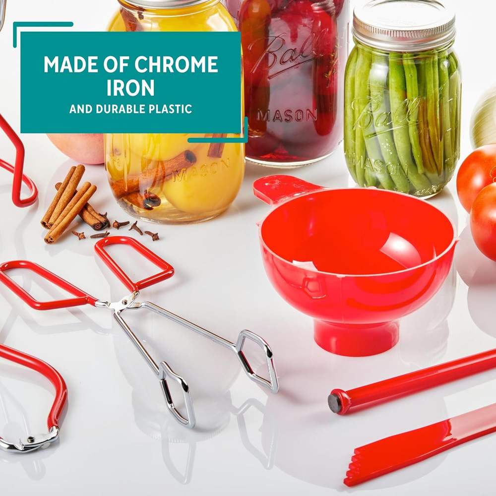 6Pc Canning Tool Set, Red