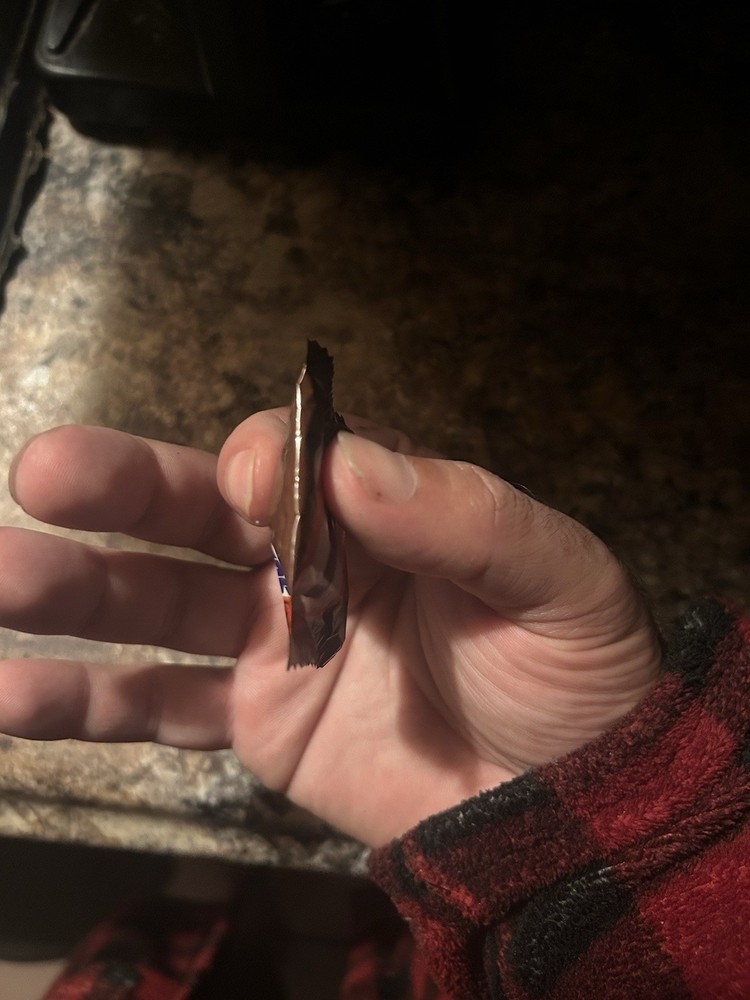 Sealed Empty Snickers Mini Letter I Air Puffed Factory Error