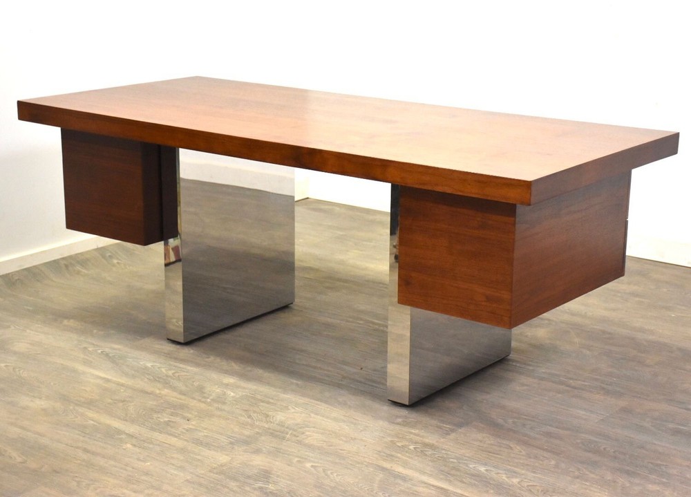 Roger Sprunger for Dunbar Walnut Executive Desk