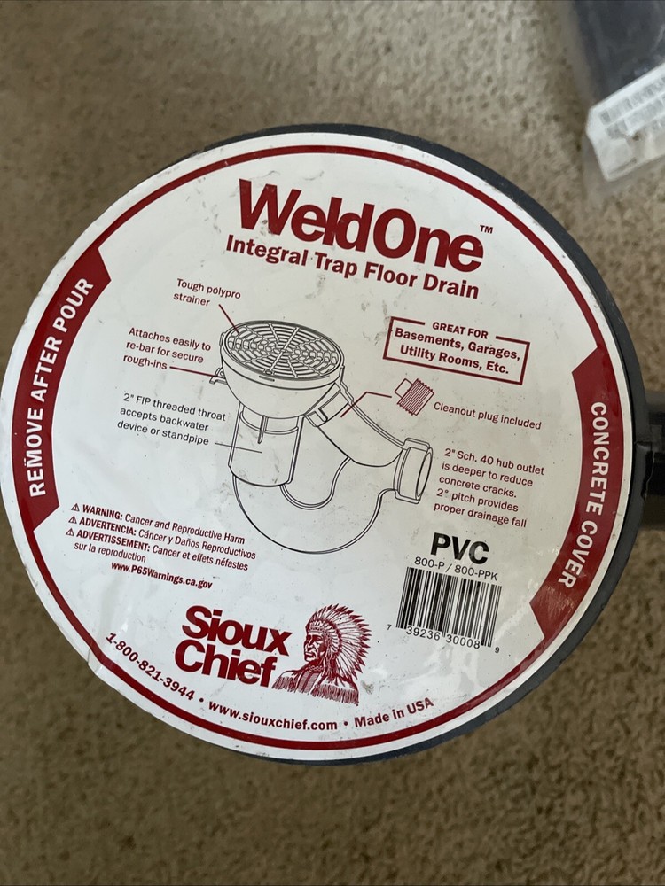 Sioux Chief 2 in. D PVC Floor Drain