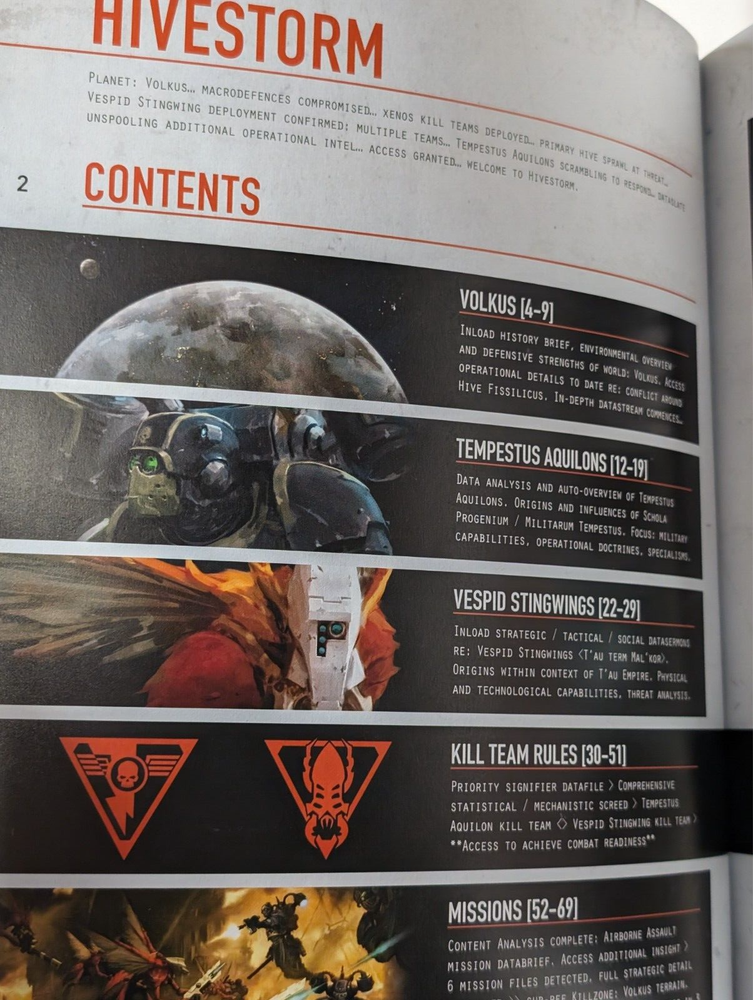 Kill Team Hivestorm Dossier, Rulebook, 40K, GW