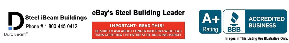 40x40x12 DuroBEAM Rigid-Frame I-Beam Structure