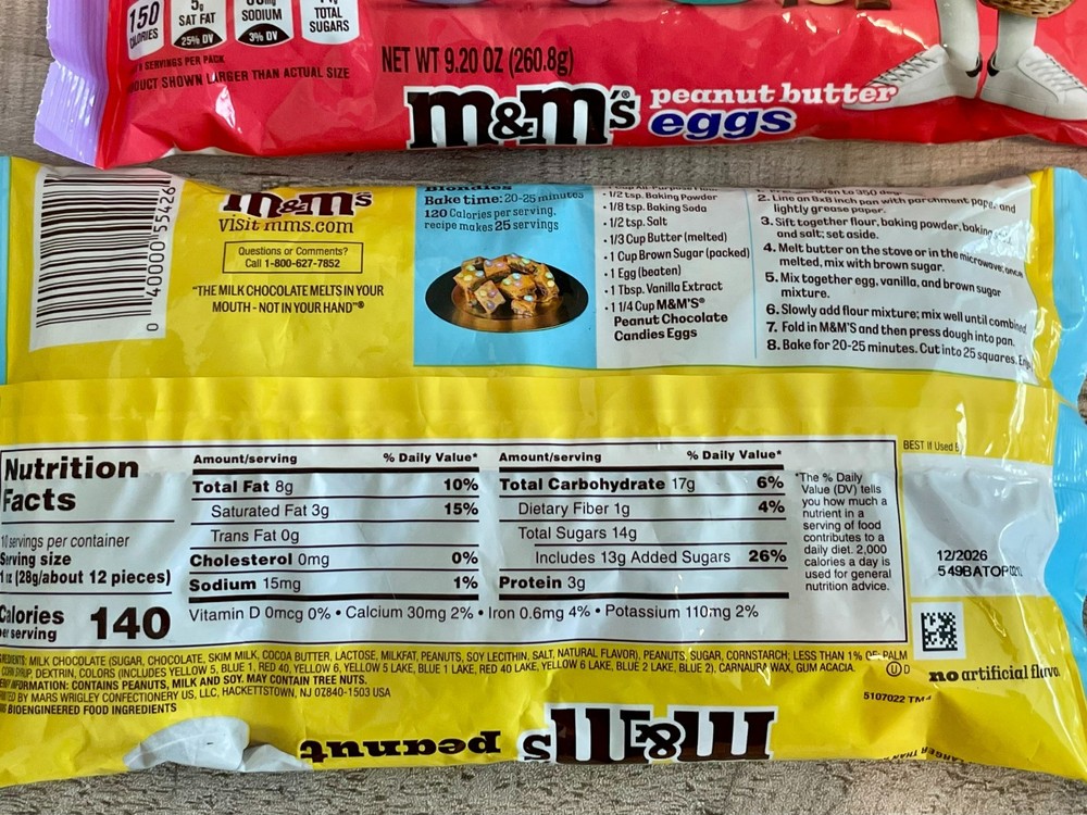 Easter M&M's Peanut Butter, Peanut & Plain with an Easter Candy Dish