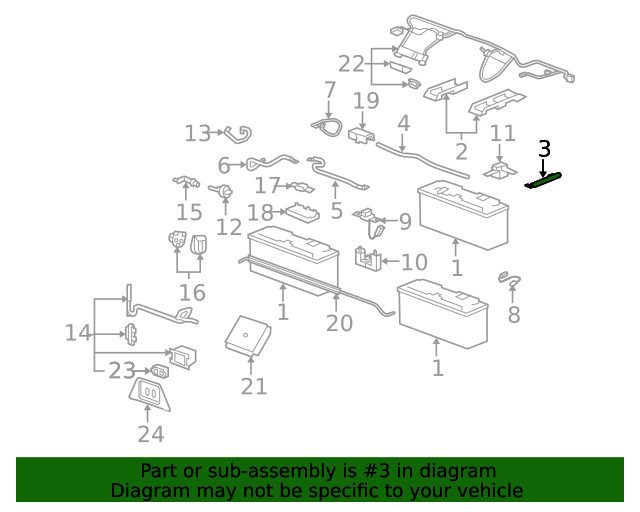 Genuine GM Negative Cable 88986963