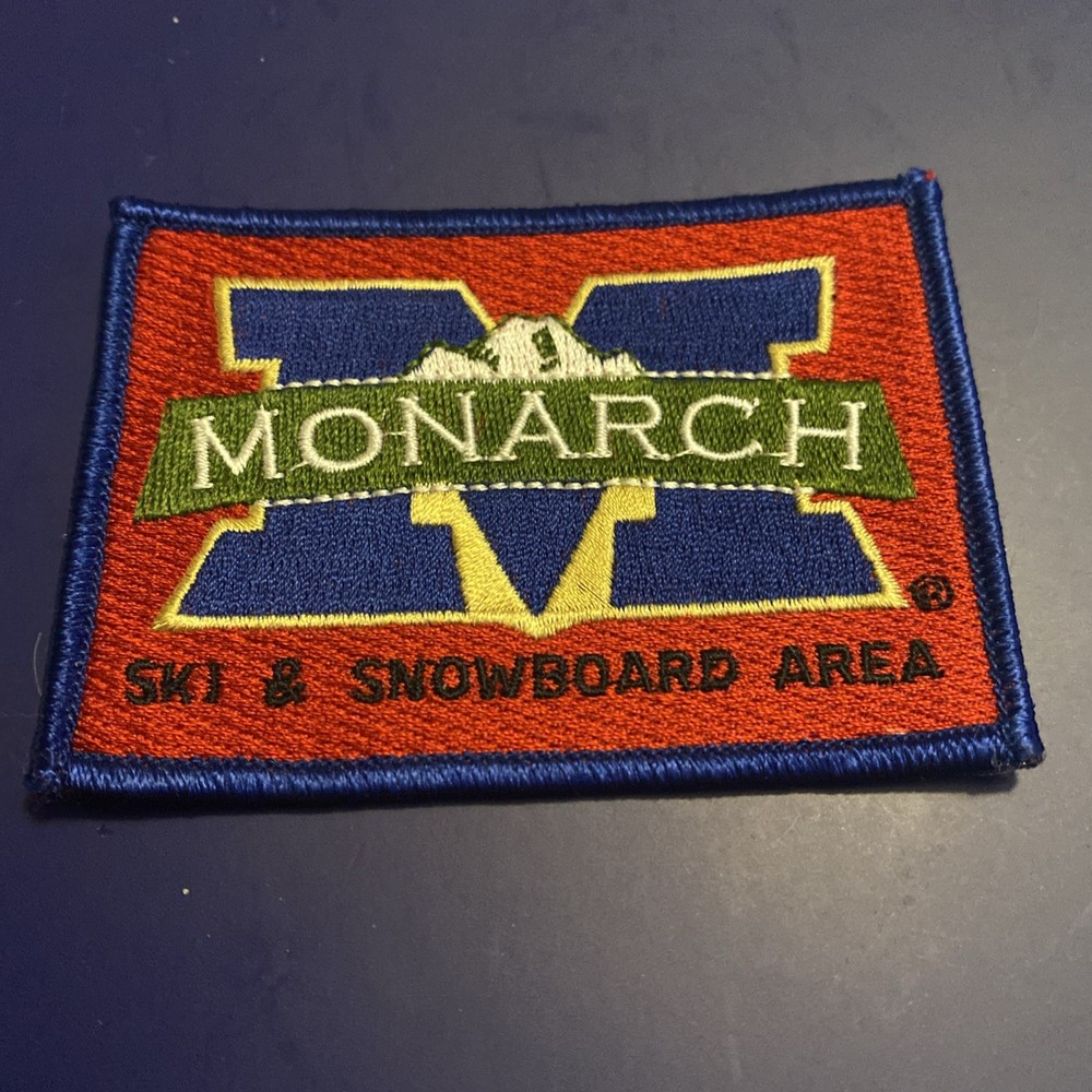MONARCH Ski & Snowboard Area Iron On Patch