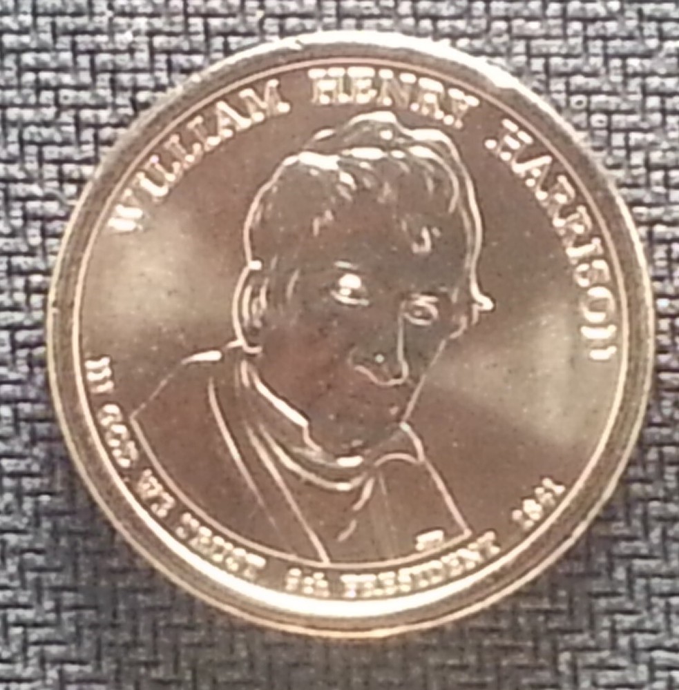 2009 D William H Harrison Presidential Dollar From Mint Roll - Position A