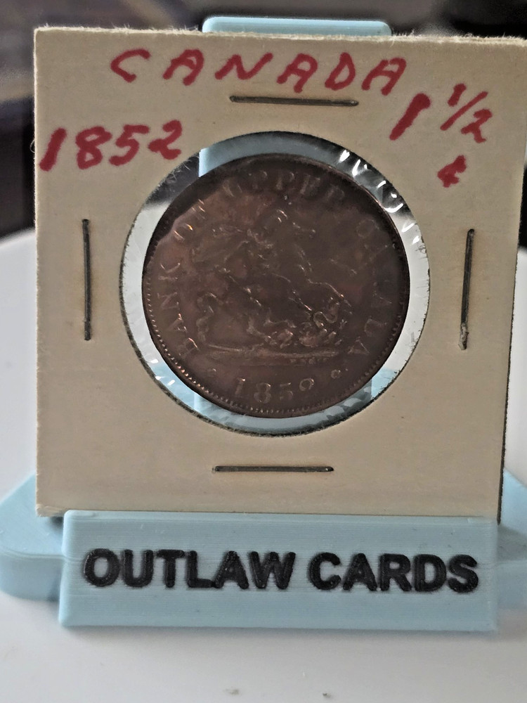 1852 UPPER CANADA HALF CENT LARGE COIN
