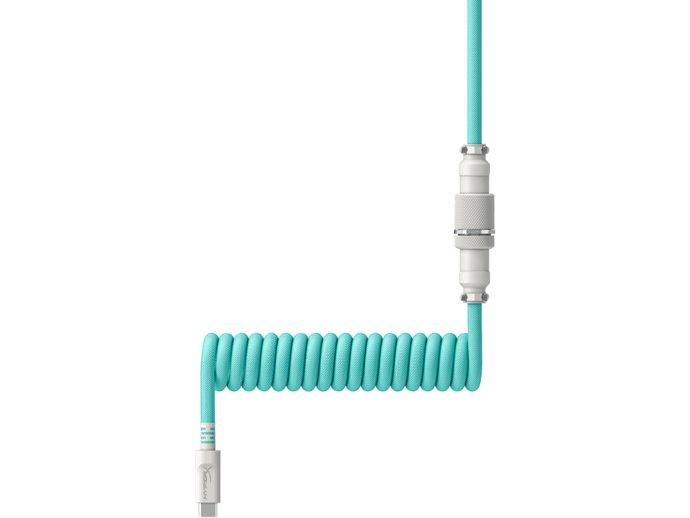 HyperX USB-C Coiled Cable Light Green-White