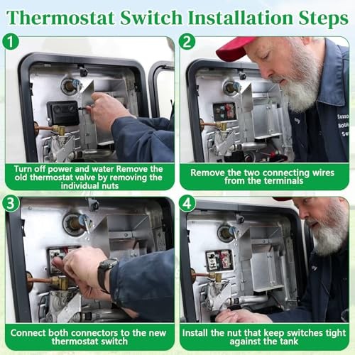 232306 RV Water Heater Thermostat Switch Compatible with Suburban 120V 2 Pack