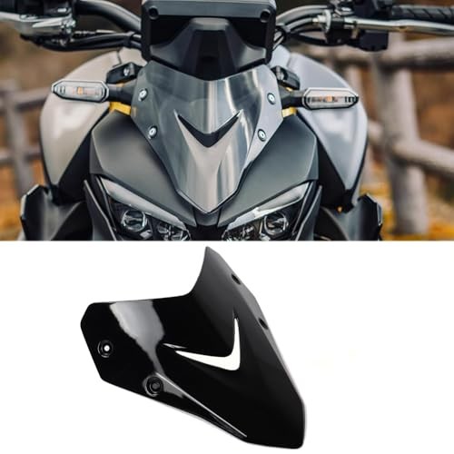 Motorcycle Windshield Wind Deflector Windscreen Front Flyscreen with Black