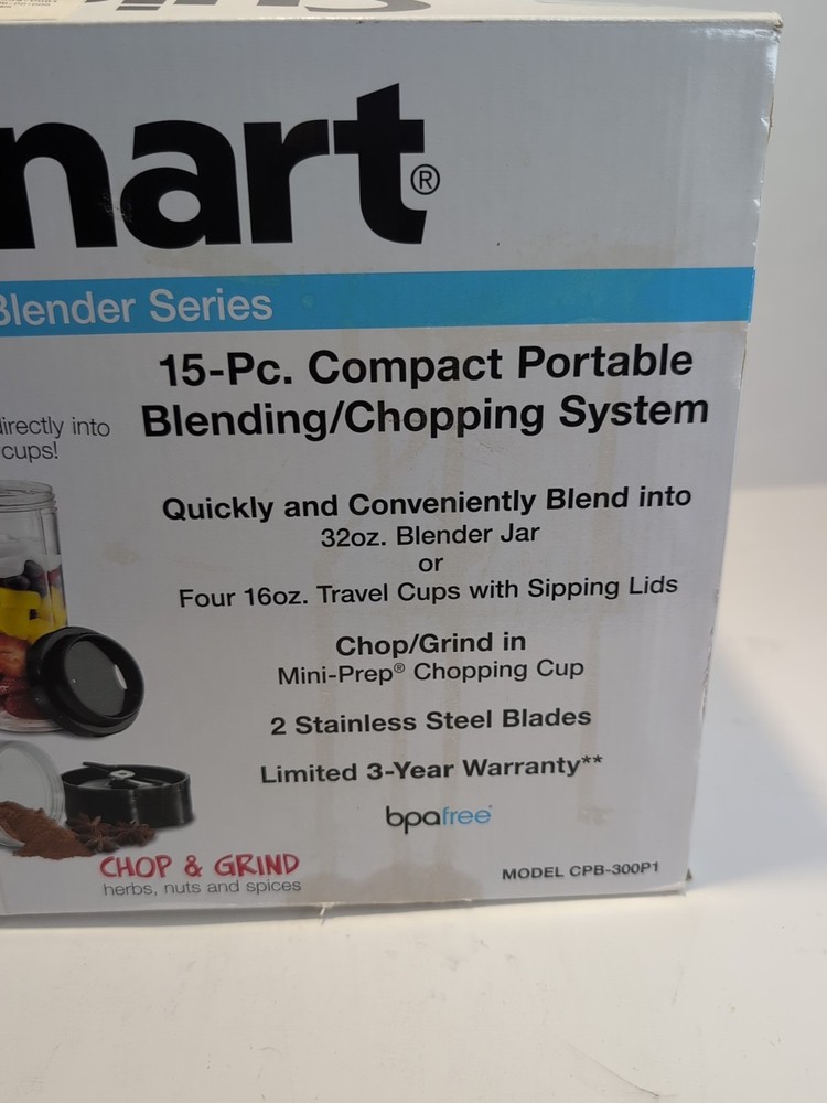 Cuisinart SmartPower 15-Piece Compact Blending + Chopping Food Processor System