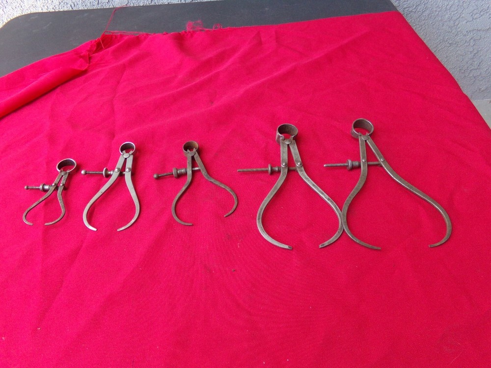 VINTAGE OUTSIDE SPRING CALIPER MACHINIST TOOLS 5