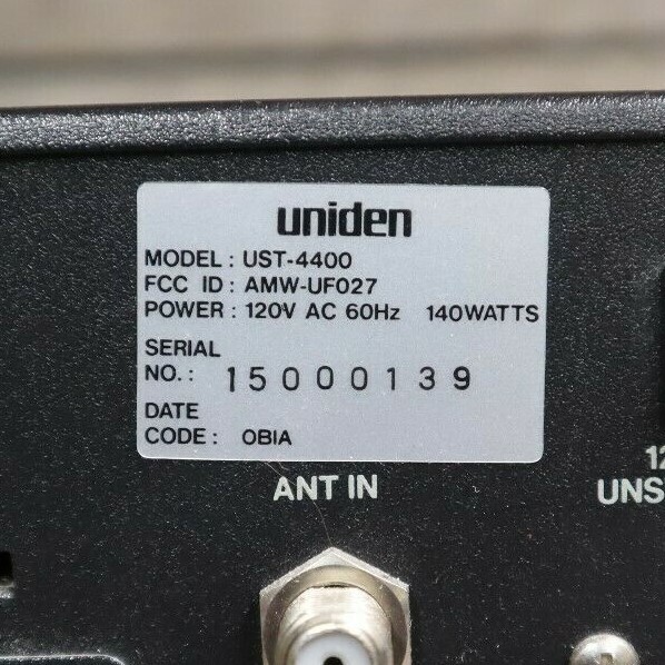 Uniden UST-4400 Video Cipher II Plus Descrambler Equipped