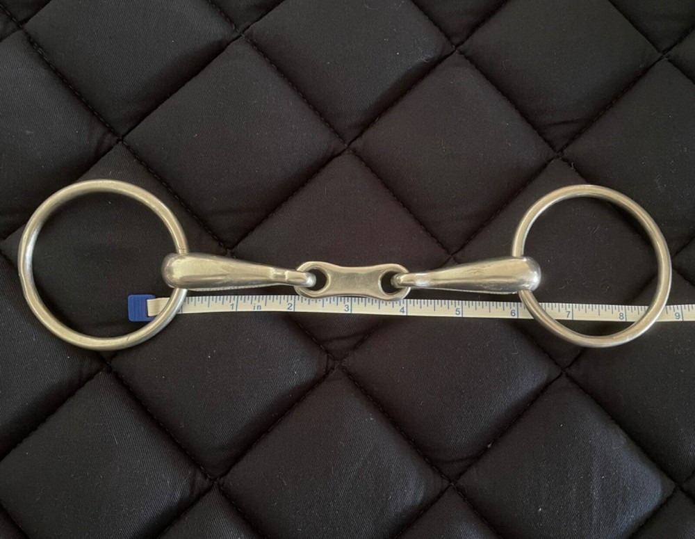 French Link O Ring Snaffle Horse Bit 6”