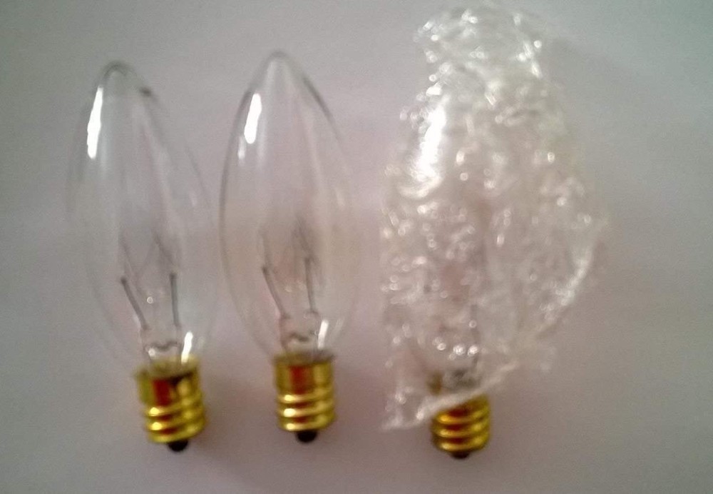 Set of 3 Touch Light Bulbs for OKL 24 Inch Touch Lamp 15-Watt Light Bulbs
