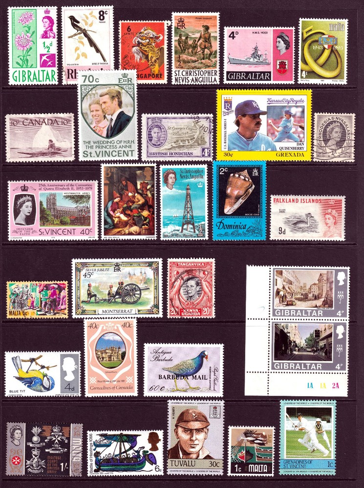 British Commonwealth mounted mint and used selection 18