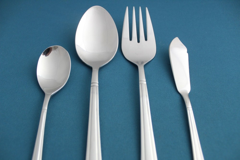 Cuisinart GEO Serving (4pc Set) Tablespoon Spoon Meat Fork Glossy Stainless