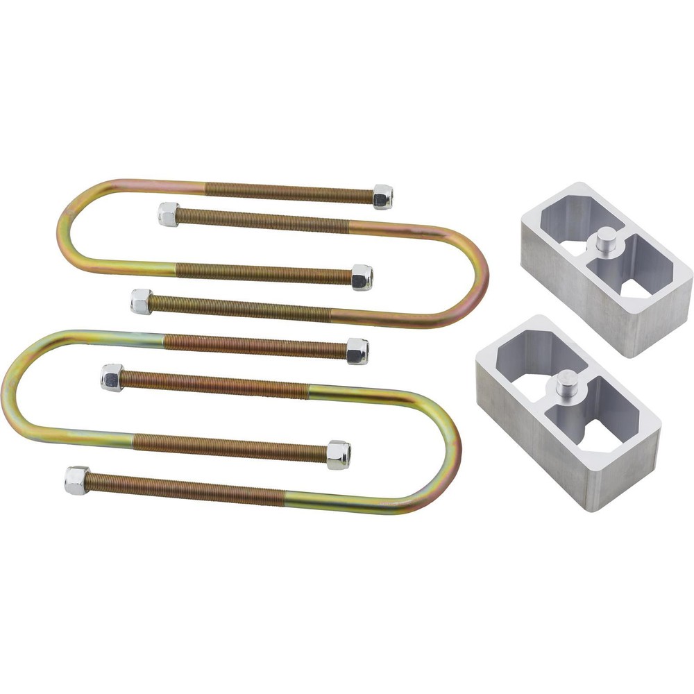 Universal Leaf Spring Lowering Block Kit 2" Drop with U-Bolts & Hardware