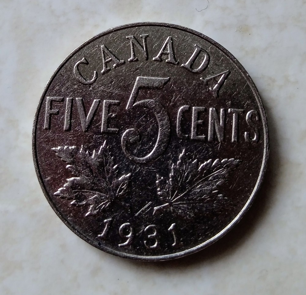 Coin King 1931, George V, 5 Cent, Canada