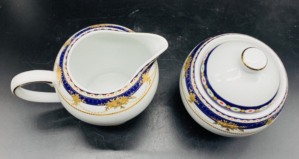 Royal Scotland Cream Pitcher & Sugar Bowl EUC