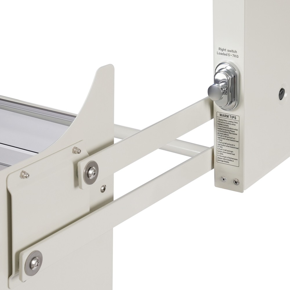 2-Tier Pull Down Shelf Upper Wall Cabinet Storage Organizer For 24inch Cabinet