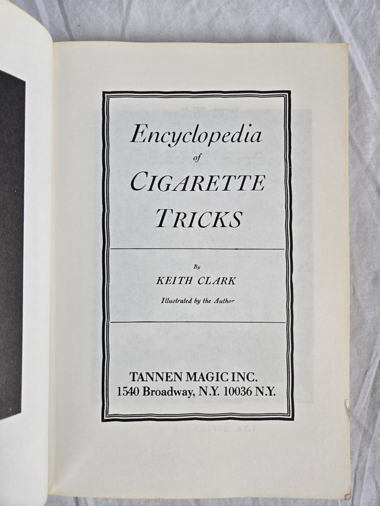 Encyclopedia of Cigarette Tricks - Magic Book 3rd edition