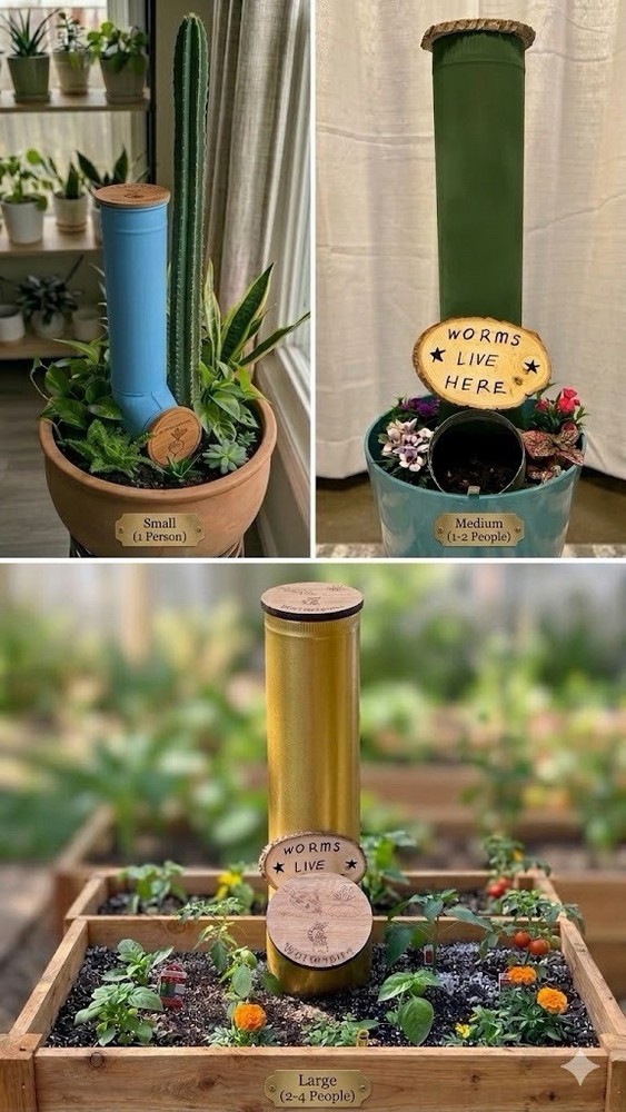 Wormspire™ Vertical Worm Compost Bin System Made Easy - Vermicomposting Tower