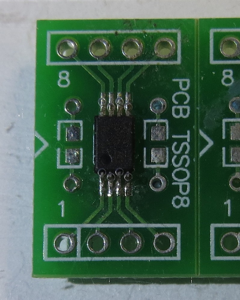 MSOP8 spring loaded pogo adapter with Guide Cap for EEPROM programming