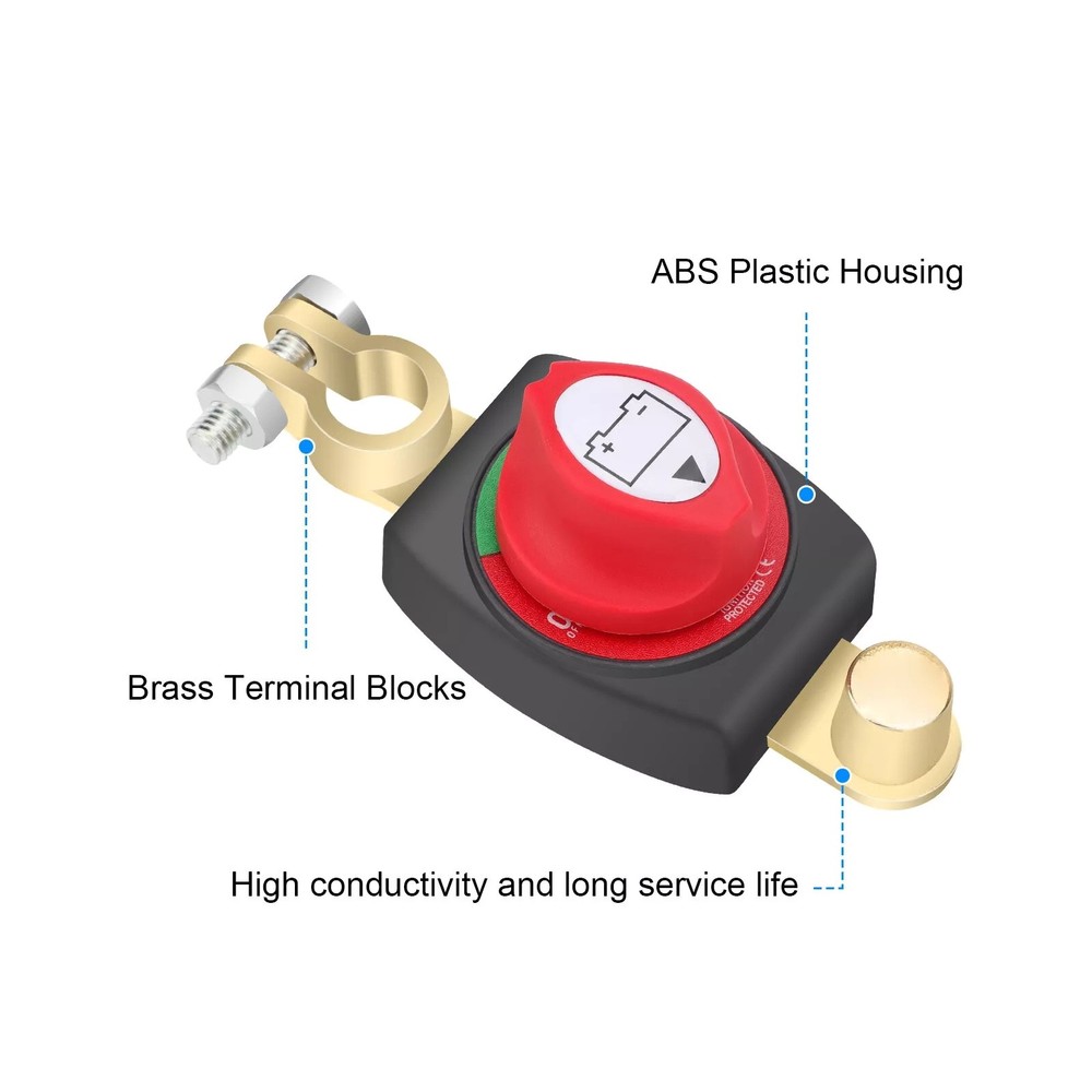 High Performance Battery Switch Replacement DC 12-48V 275A Wide Compatibility
