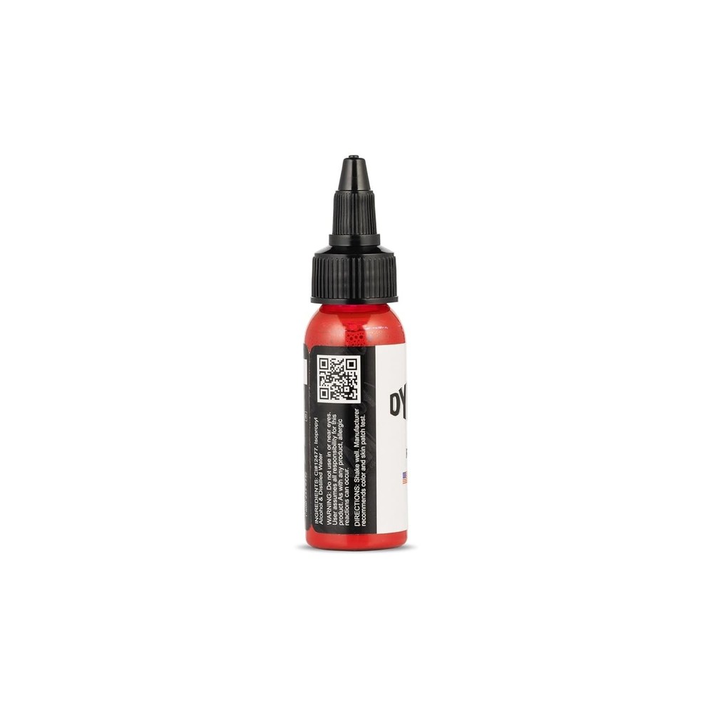 Fire Red Tattoo Ink - 1oz , High-Pigment & Smooth Application