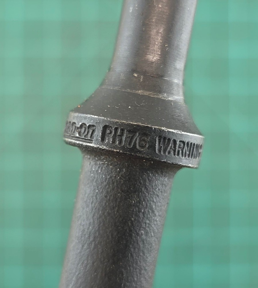 Snap On Tools PH76 Air Hammer Bushing Cutter Chisel Bit