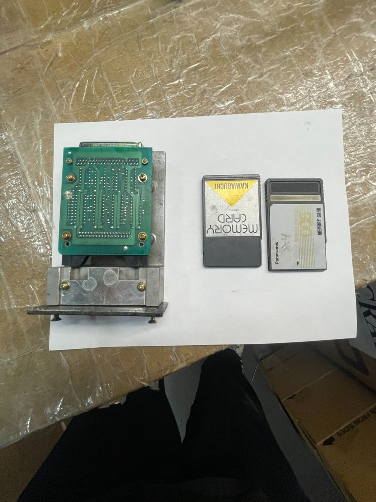 kawaguchi km-80 molding machine setup card reader and 2 cards