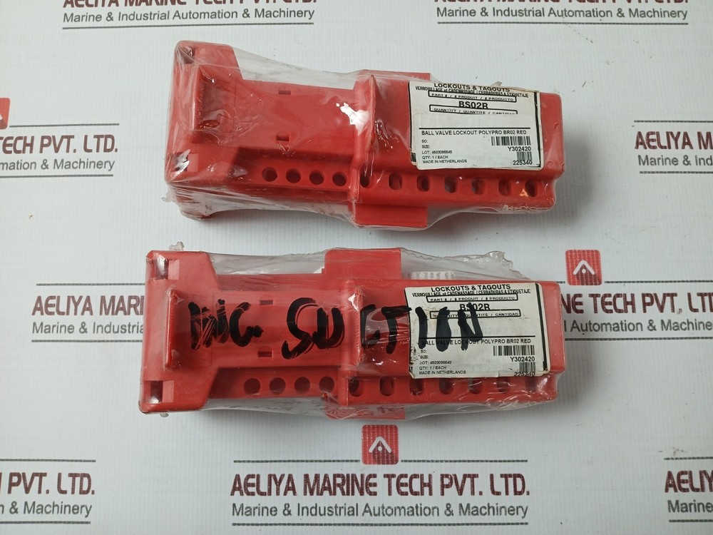 NORTH BS02R Ball Valve Lockout Polypropylene