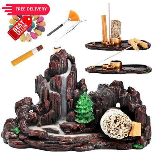 Zvaiuk Mountain Waterfall Incense Burner，Backfall Burner