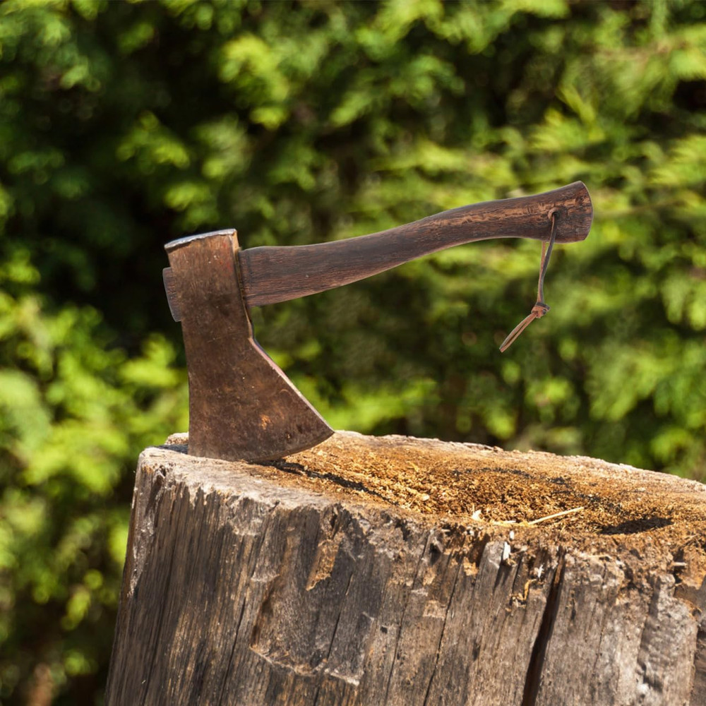 Wood Axe Handle Replacement Short Hatchet Handle 10.63 Inch Comfortable Grip Eas