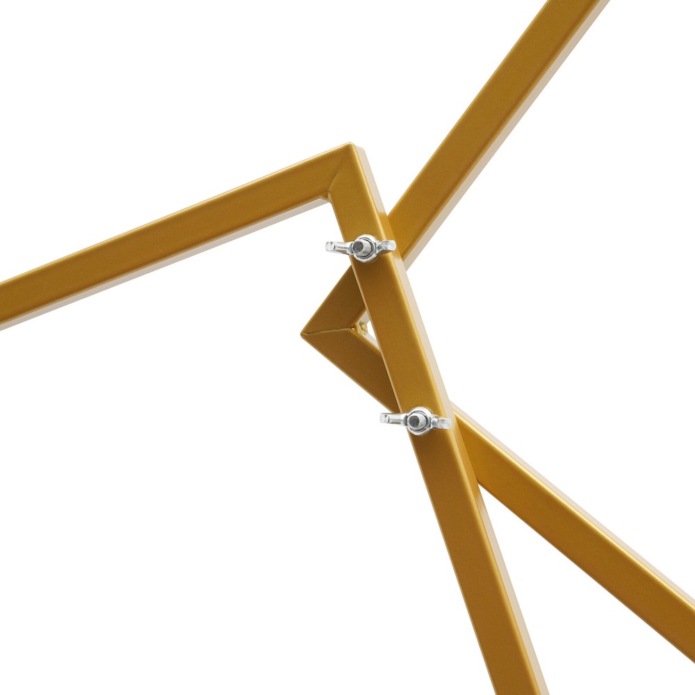 Wedding Square Backdrop Stand, Detachable 4 Tier Gold Metal Flower Square Frame