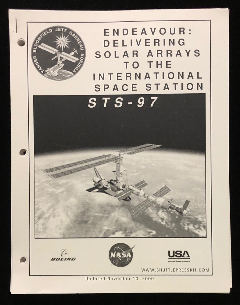STS-97 NASA BOEING & USA RELEASED SPACE SHUTTLE MISSION PRESS KIT