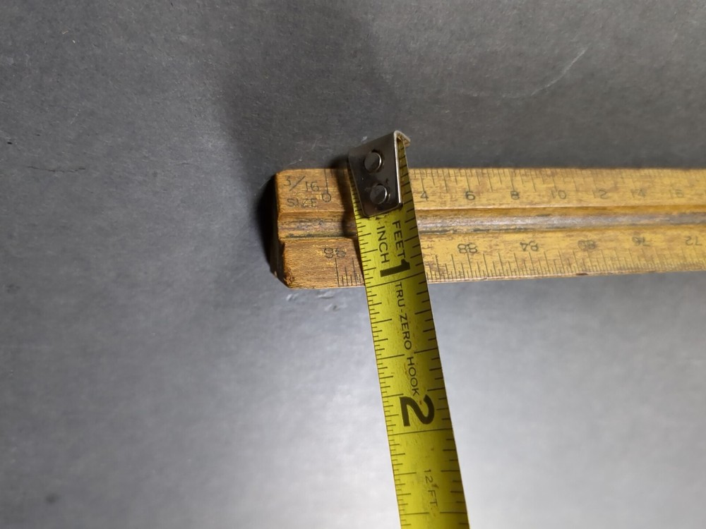 Dietzgen Wooden 3-Sided Triangular Scale Drafting Ruler USA VTG