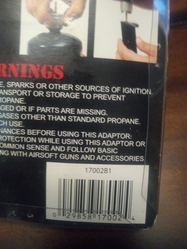 Airsoft Propane Adapter New In Package