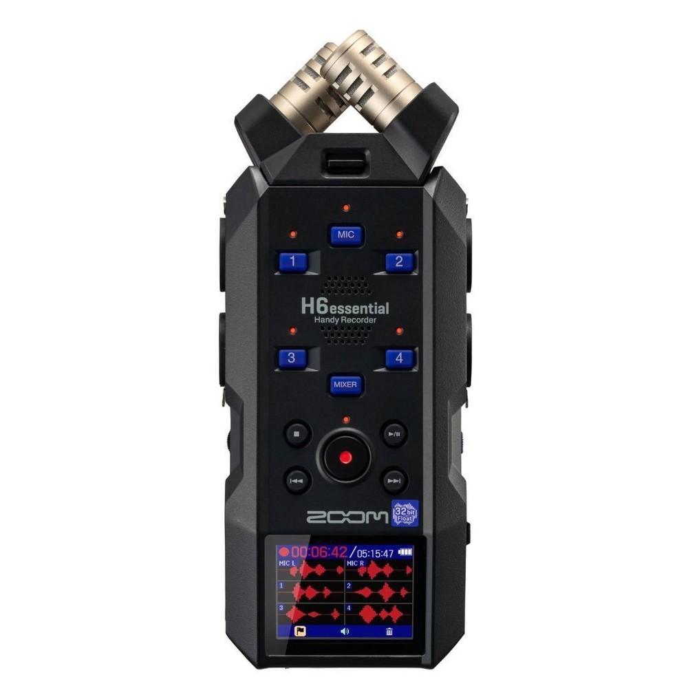 Zoom H6essential with 32-Bit Float, 6-Track Portable Recorder Bundle